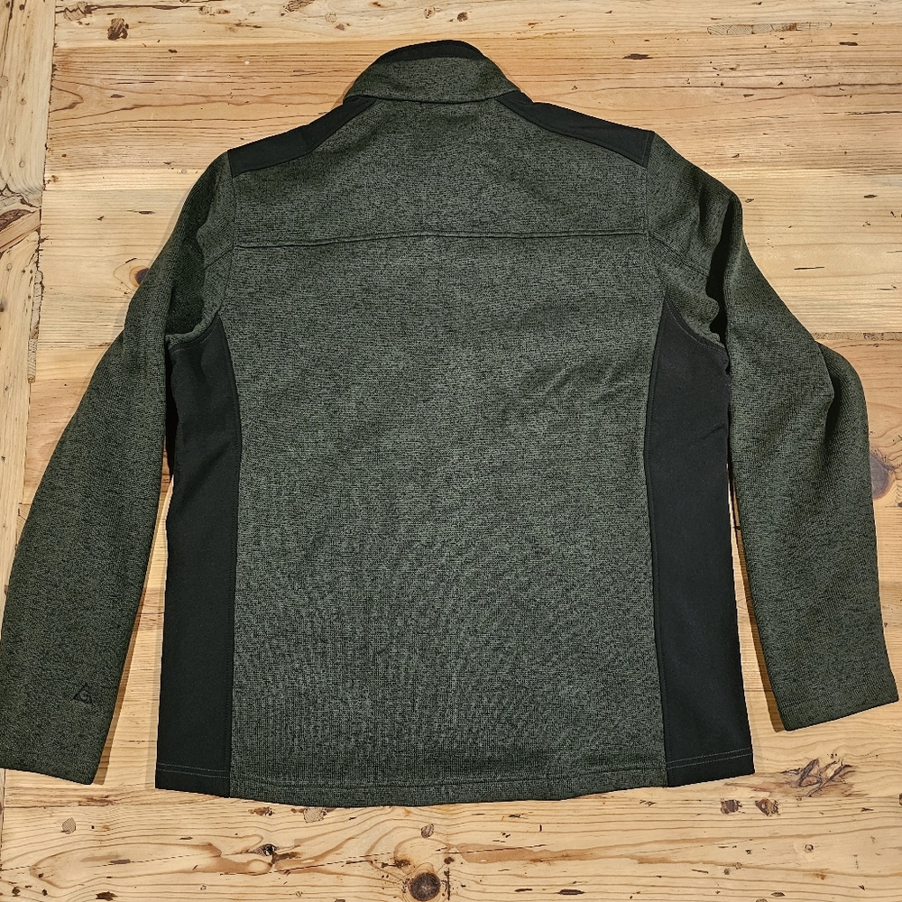 Gerry Men's Mixed Media Knit Zip Jacket, XL, Green - Picture 2 of 9
